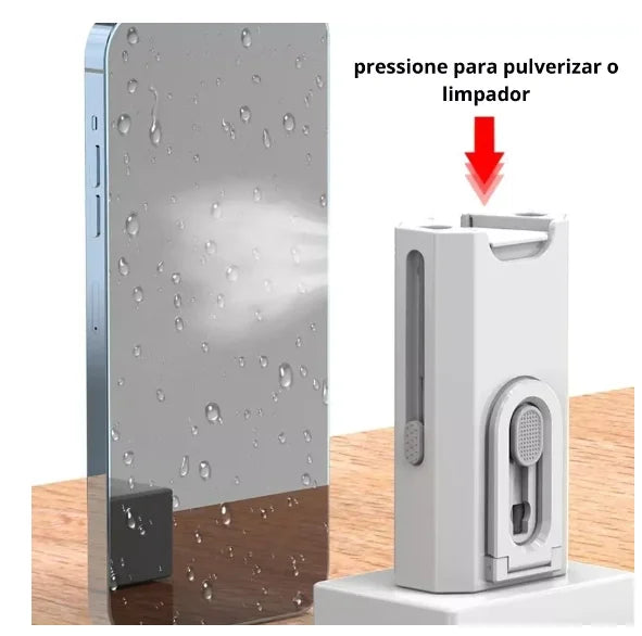 Kit de Limpeza 8 em 1 para Teclado, Fone e Eletrônicos