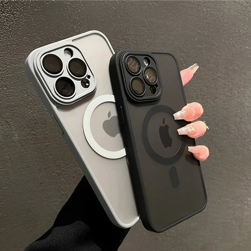 Capinha Magnética de Luxo MagSafe para iPhone — Acabamento Matte