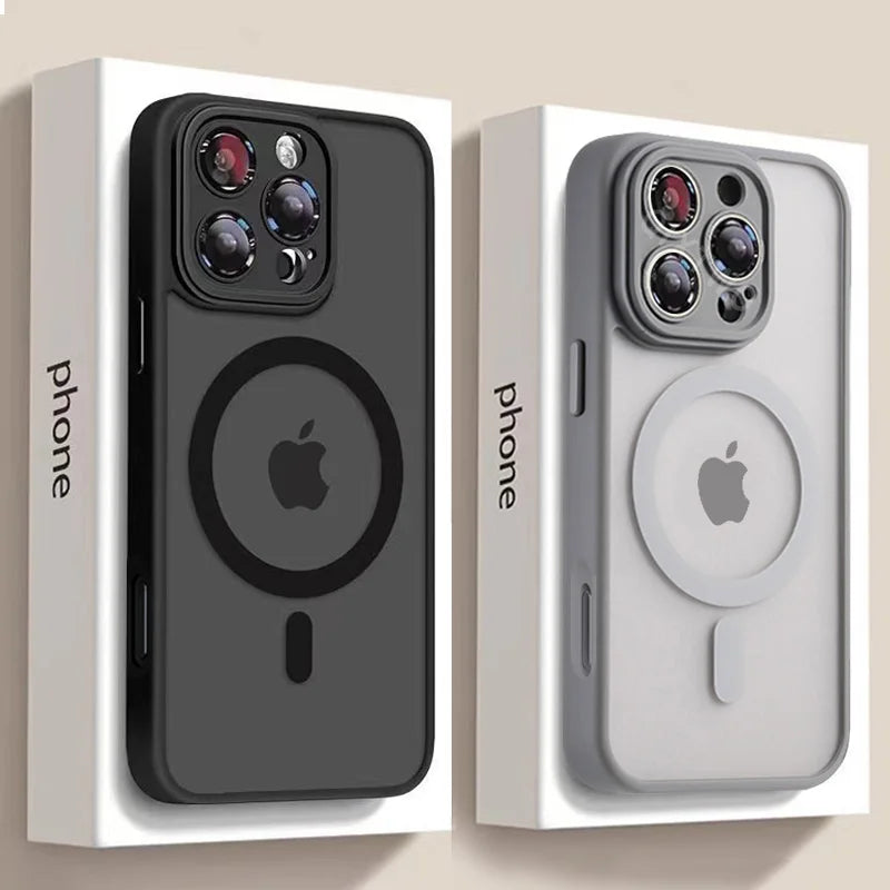 Capinha Magnética de Luxo MagSafe para iPhone — Acabamento Matte