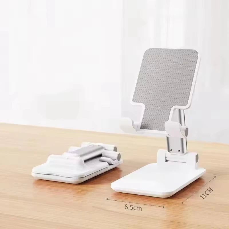 Suporte de Mesa Dobrável para Celular e Tablet — Ajustável e Universal