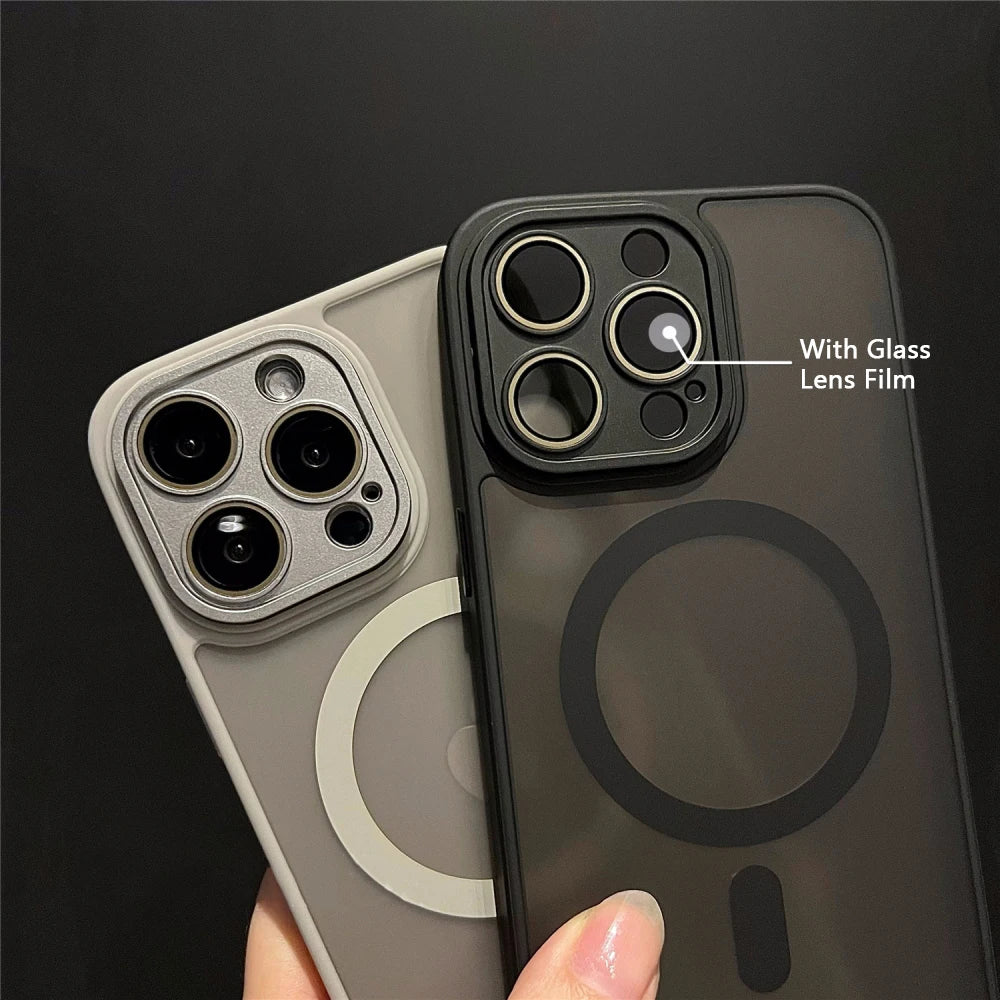 Capinha Magnética de Luxo MagSafe para iPhone — Acabamento Matte