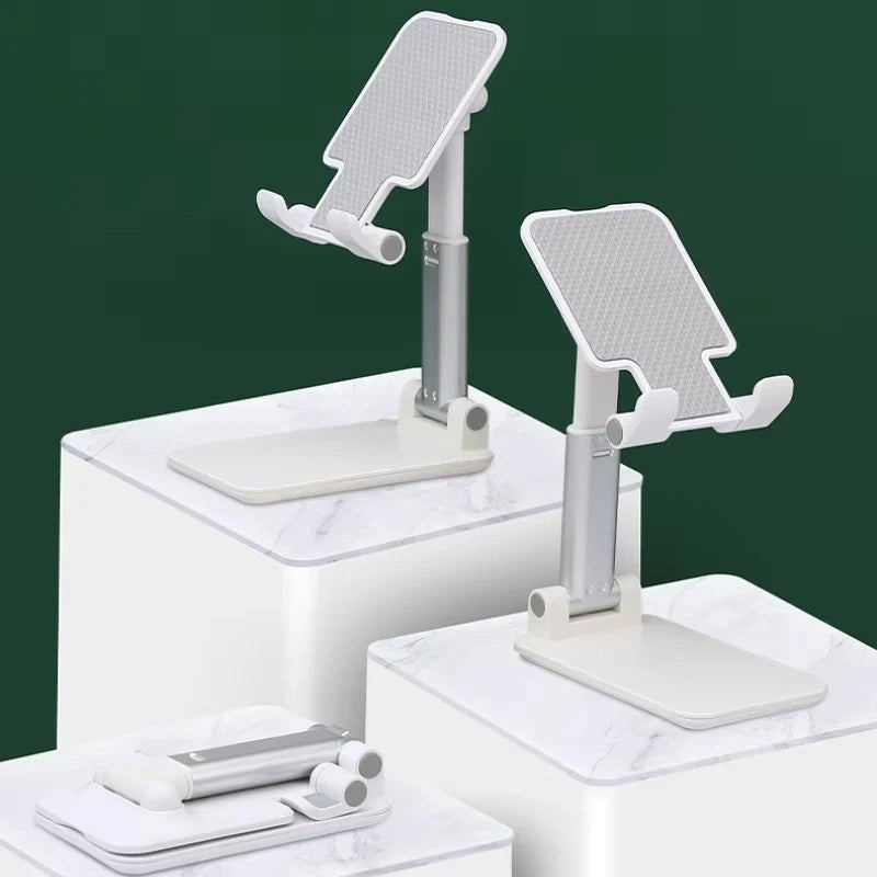 Suporte de Mesa Dobrável para Celular e Tablet — Ajustável e Universal