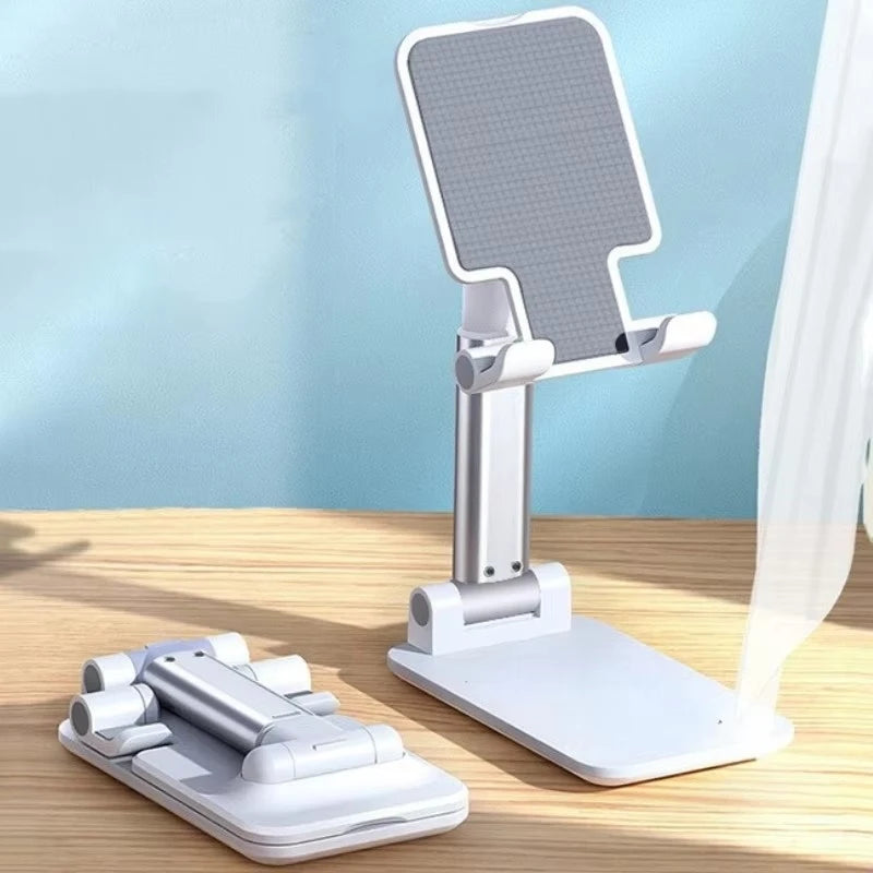 Suporte de Mesa Dobrável para Celular e Tablet — Ajustável e Universal