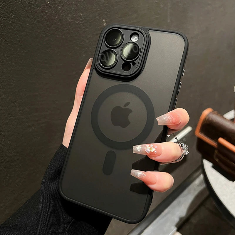 Capinha Magnética de Luxo MagSafe para iPhone — Acabamento Matte