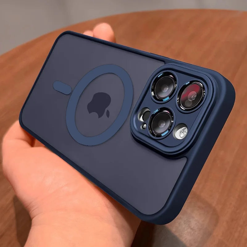 Capinha Magnética de Luxo MagSafe para iPhone — Acabamento Matte