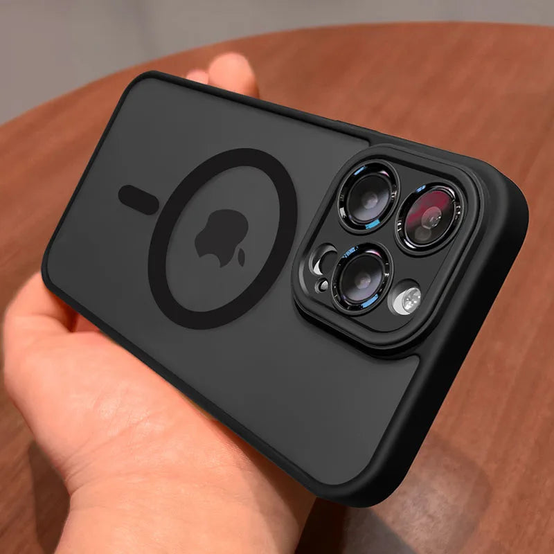 Capinha Magnética de Luxo MagSafe para iPhone — Acabamento Matte