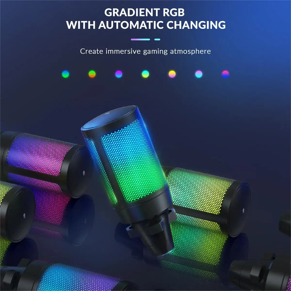 Microfone Gamer FIFINE A6T USB com Braço Articulado e RGB