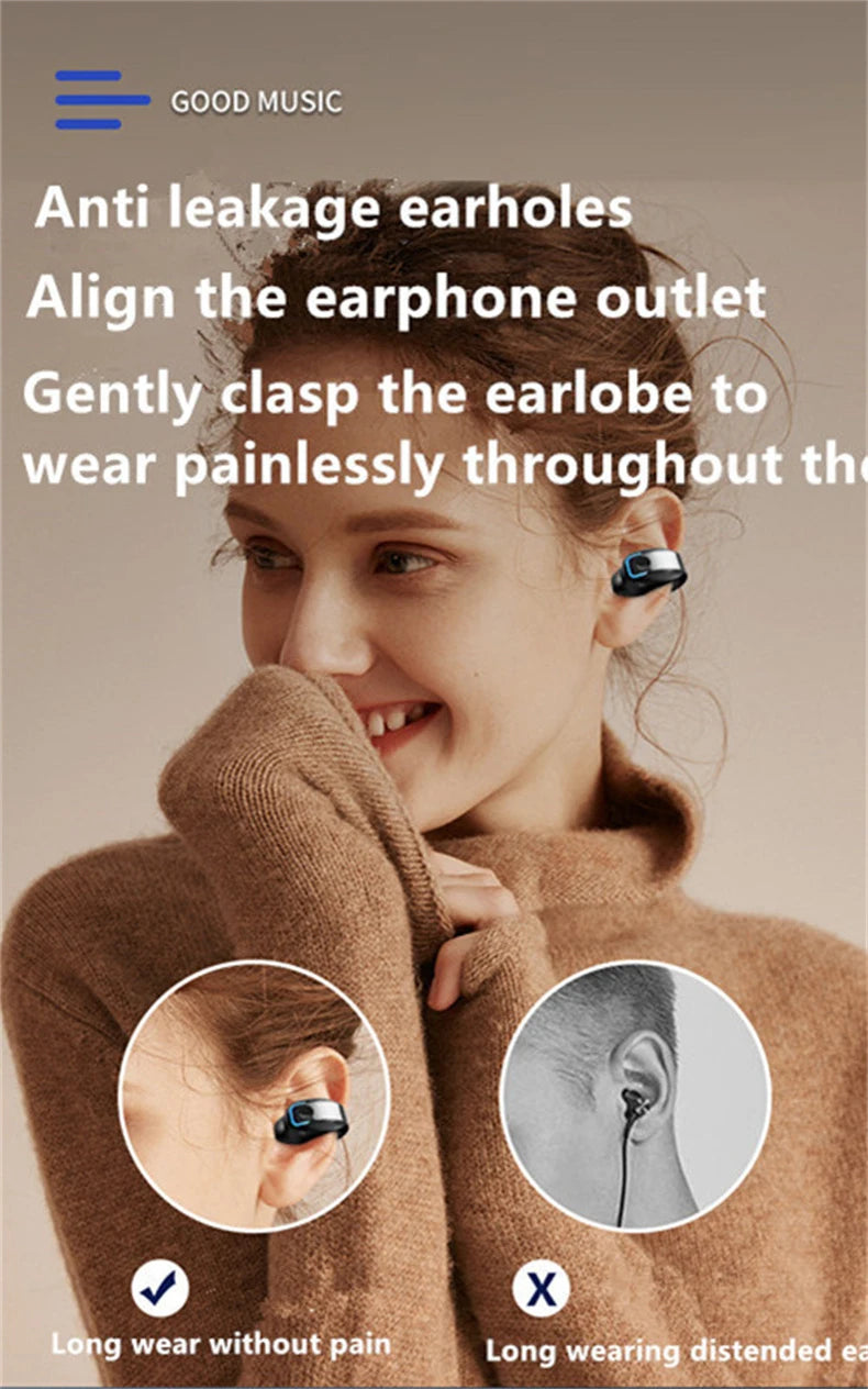 Fone de Ouvido Bluetooth Clip Sport — Open Ear com Microfone