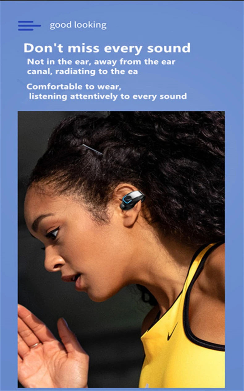 Fone de Ouvido Bluetooth Clip Sport — Open Ear com Microfone