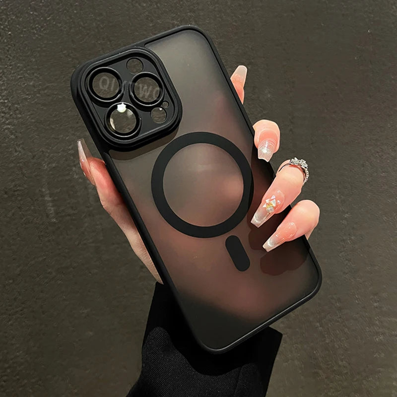 Capinha Magnética de Luxo MagSafe para iPhone — Acabamento Matte
