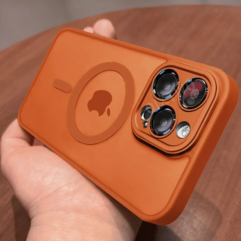 Capinha Magnética de Luxo MagSafe para iPhone — Acabamento Matte