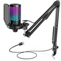 Microfone Gamer FIFINE A6T USB com Braço Articulado e RGB