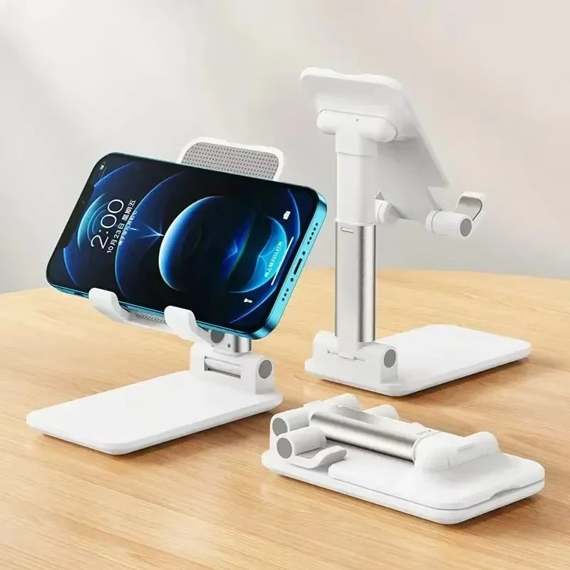 Suporte de Mesa Dobrável para Celular e Tablet — Ajustável e Universal